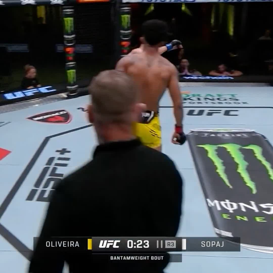 WOOOOW LO MANDO A DORMIR❗️Vinicius "LokDog" Oliveira lo termina de maner descomunal en los últimos segundos de la pelea #UFCVegas87