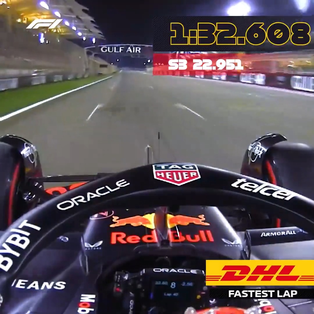 The first DHL Fastest Lap of the season... brought to you by Max Verstappen! 🚀 #F1 DHL_Motorsports #MomentsThatDeliver