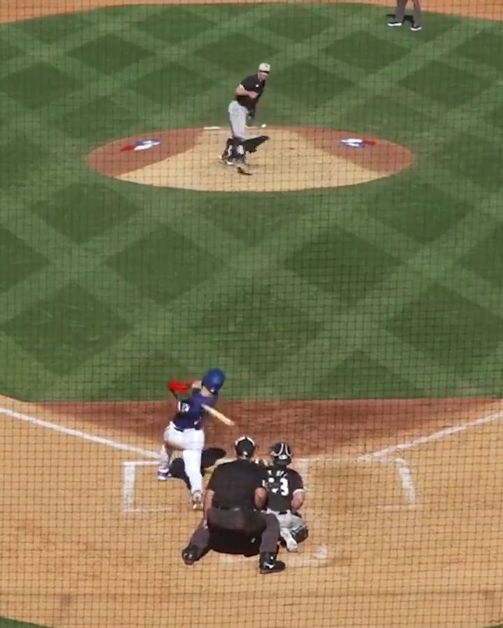 Get used to seeing this from Wyatt Langford! Two homers today for MLB Pipeline's No. 6 prospect. 🎥: Texas Rangers