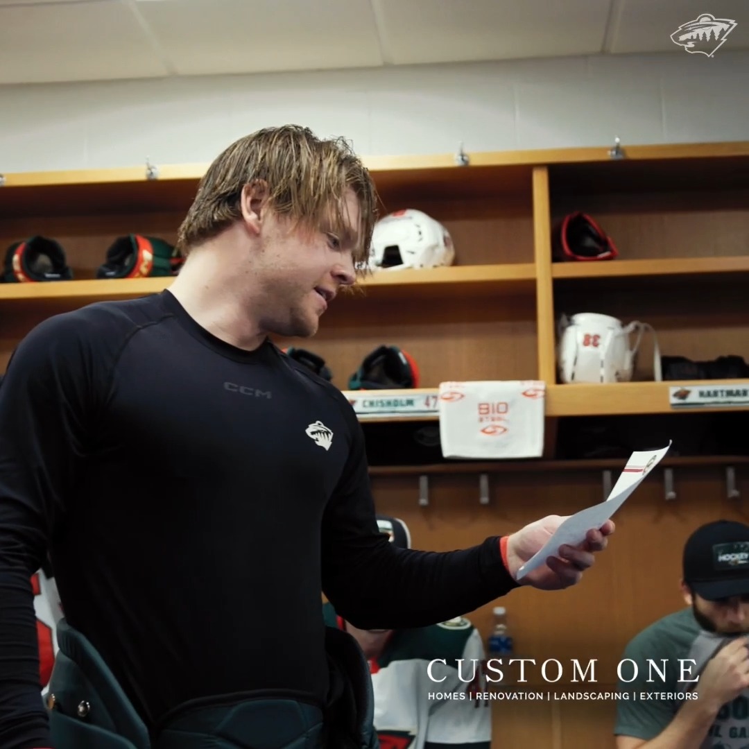 He is so back 🫡 #mnwild x Custom One Homes