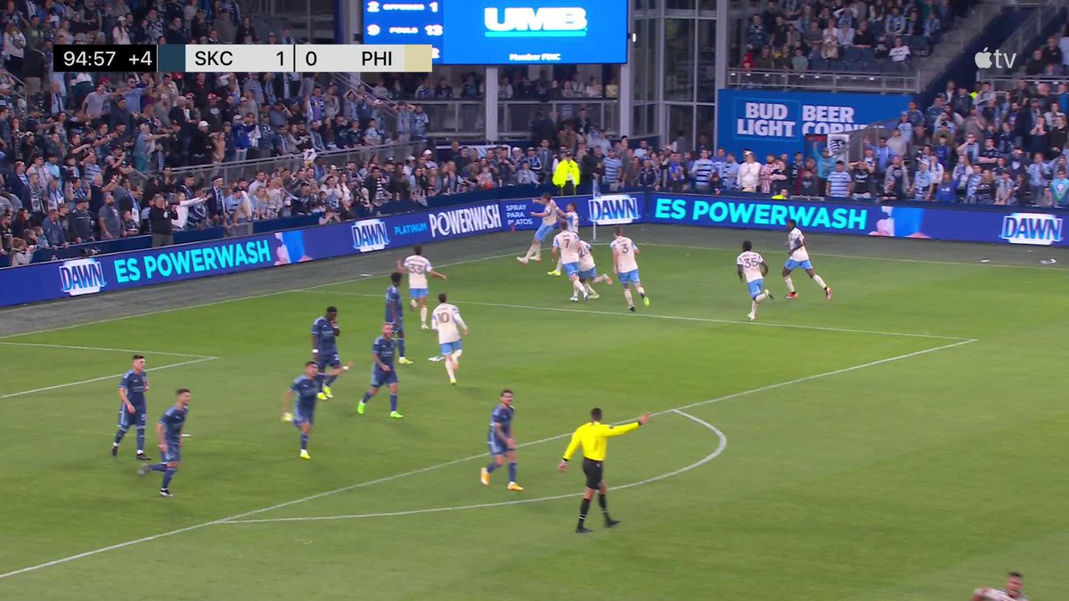 BEDOYA! 🤯 Philadelphia Union find their equalizer in the closing moments.