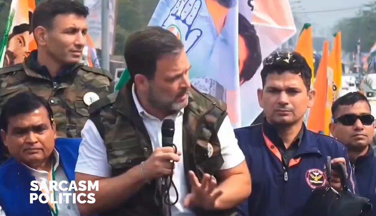 "Aap kaun ho, aap desh ho, agar aap 73% ho to aap desh ke 73% ho. BJP kehti hai Bharat Mata ki Jai, to Bharat Mata aap hi ho na" Watch this video 5 times. What is he even saying ?🙄