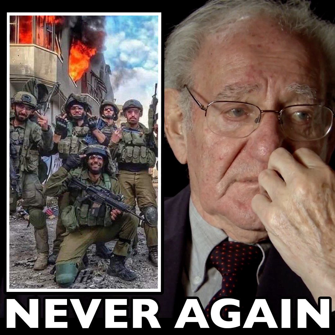 “I saw in Auschwitz that if a dominant group wants to dehumanise others, as the Nazis dehumanise me, the dominant group must first dehumanise themselves, the same holds nowadays for Israel. I am appalled about how hateful, how dehumanised, that they do not see any human aspect in any Palestinian anymore. The Zionists have no right whatsoever to use the Holocaust for any purpose, they have given up everything which has to do with humanity and with empathy” Rest in Power Hajo Meyer