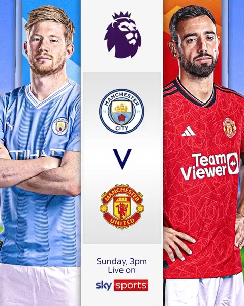 Who takes the pride of Manchester? 🔵🔴 Watch the Manchester derby LIVE on Sky Sports from 3pm! 🍿👀