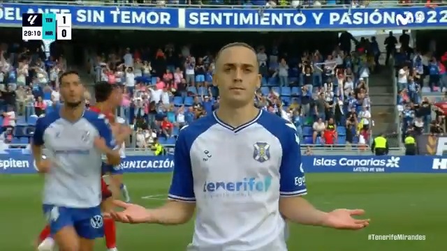 CRUZ Y RAYA. 🚀 El GOLAZO de Luismicruz9 para abrir la victoria del CD Tenerife 🏴󠁧󠁢󠁳󠁣󠁴󠁿. #LaCasadelFútbol #LALIGAHYPERMOTION