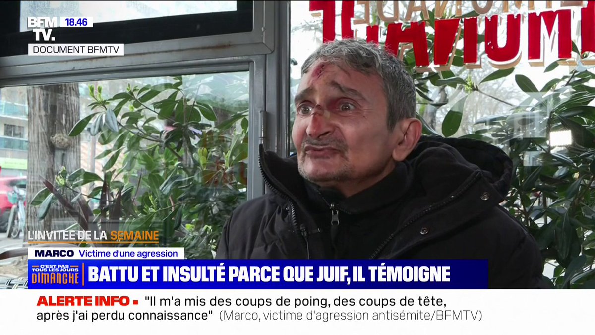 💬 "Je ne suis pas bien [...] je me sens humilié" Le témoignage du sexagénaire victime d'un acte antisémite à Paris