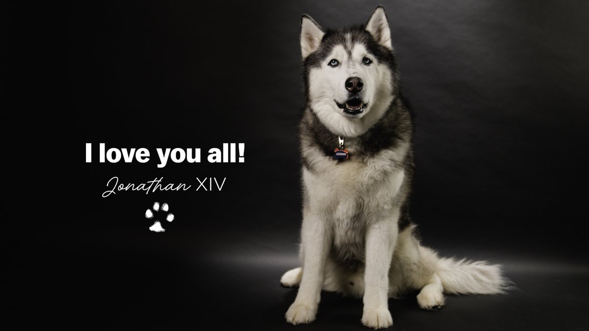 On the day of his retirement as our official mascot, Jonathan XIV has a message for you, UConn Nation 💙