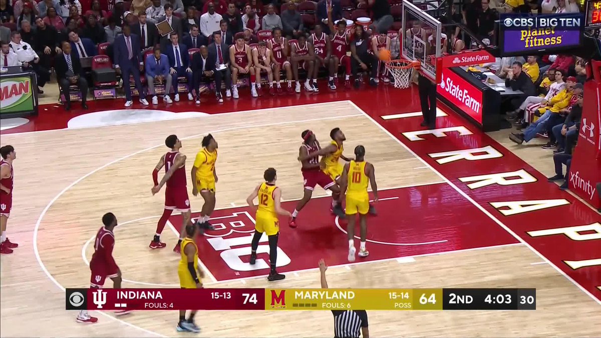WARE RACK ATTACK 😤 Indiana Basketball has an 11-point lead.