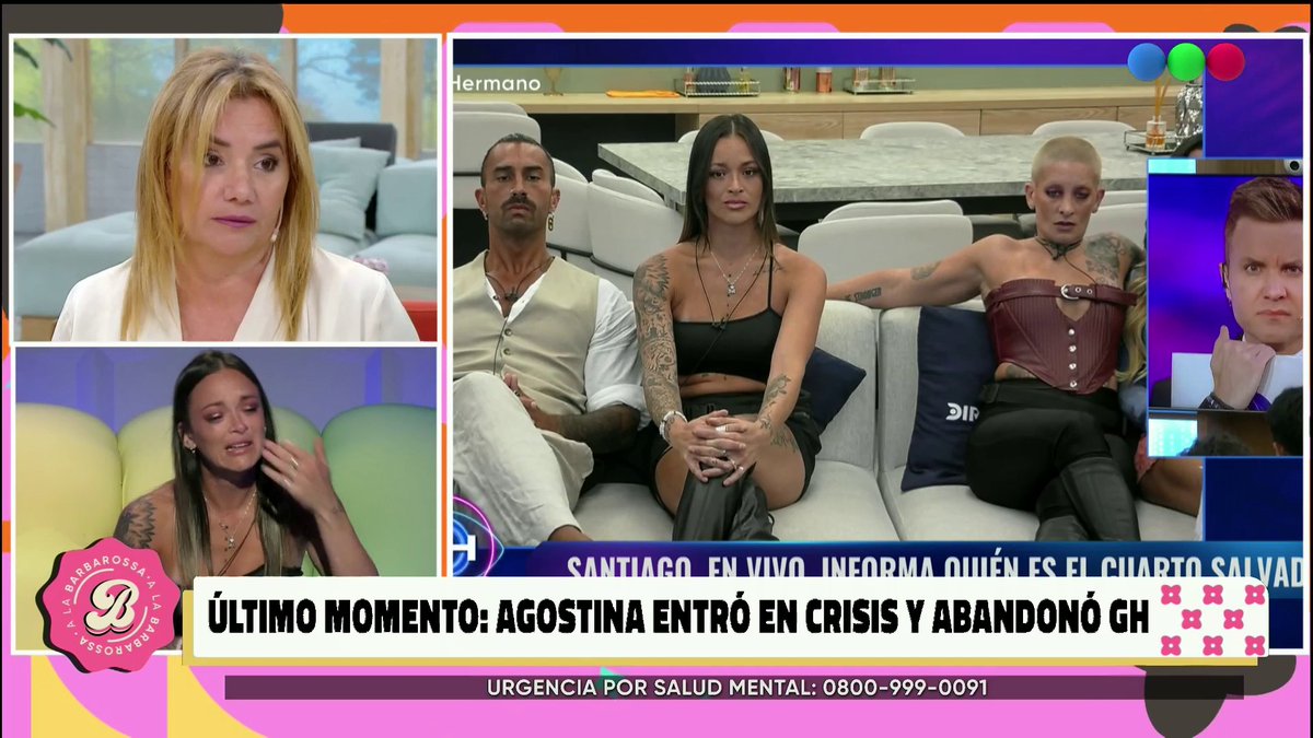 Agos abandonó la casa de #GranHermano👁️ Los analistas debaten sobre la decisión de la jugadora😱 👉🏻Miralo ahora en #ALaBarbarossa en