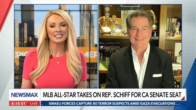Steve Garvey: "I'm running today, and the momentum of the people is starting to fill the air. It's time for change in California." Sharla McBride Steve Garvey