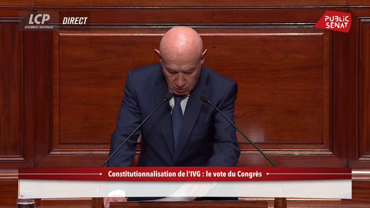 #IVGConstitution : “Je repense souvent à elle et à ses yeux d’animal traqué, me demandant combien d’années de prison pour un infanticide, combien d’années de culpabilité, peut-être toute une vie, pour avoir tué son enfant”, témoigne le sénateur et médecin Claude Malhuret