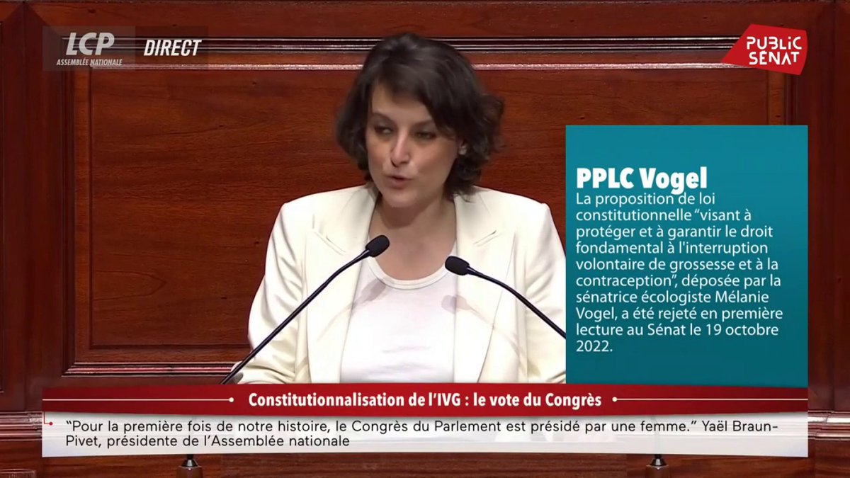 #IVGConstitution : “Toutes victoires les féministes sont des combats qui semblaient perdus d’avance”, la sénatrice écologiste Mélanie Vogel revient sur son combat en faveur de l’inscription de l’IVG dans la Constitution. “Si on ne lâche rien, à la fin, on gagne.”