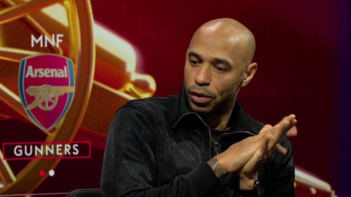 Thierry Henry on Arsenal: “I’m excited. We’re scoring goals, we don’t concede, the team is defending well. I got a bit scared because we didn’t have a shot against Porto, but I don’t get carried away. Whoever is going to get a trophy at the end can talk.”