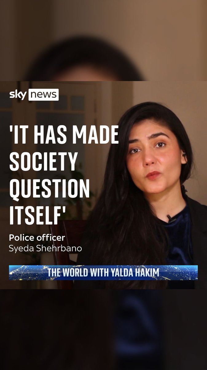 'It has made society question itself'. Yalda Hakim spoke to the female Pakistani police officer who has been hailed as a hero for rescuing a woman from a violent mob after they mistook words on her clothing for blasphemy. Watch the full interview at 9pm 📺 Sky 501 &amp; YouTube