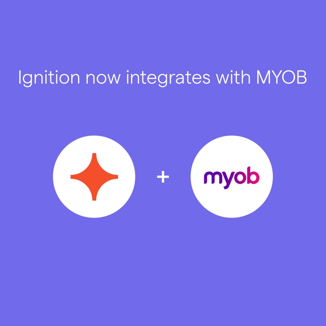 📣 Ignition now integrates with #MYOB. Effortlessly engage clients, bill, and get paid when you integrate Ignition with MYOB by automating invoicing, payment collection, and reconciliation. #TaxTwitter