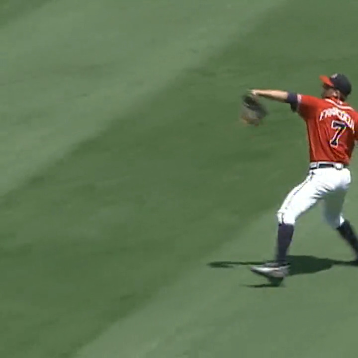 Jeff Francoeur had an absolute CANNON.