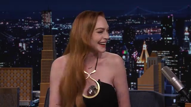 .Stephen Curry & Ayesha Curry are Lindsay Lohan’s son’s godparents 🥹 #FallonTonight