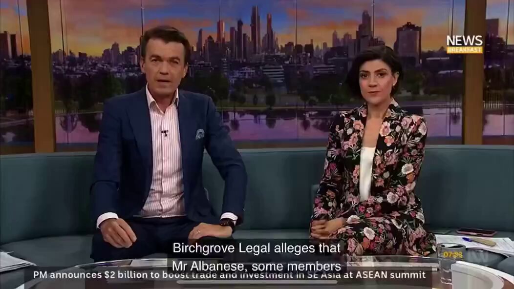ABC interview with barrister Sheryn Omeri KC on the referral of Australian political leaders to the International Criminal Court. Acting for over 100 Australian lawyers, Omeri, through the law firm Birchgrove Legal, has referred Australian prime minister Anthony Albanese & key members of his cabinet & Australian parliament to the International Criminal Court. A communiqué to the court, is accusing them of being accessories to the Israeli genocide occurring in Gaza. ABC Newsbreakfast ABC News