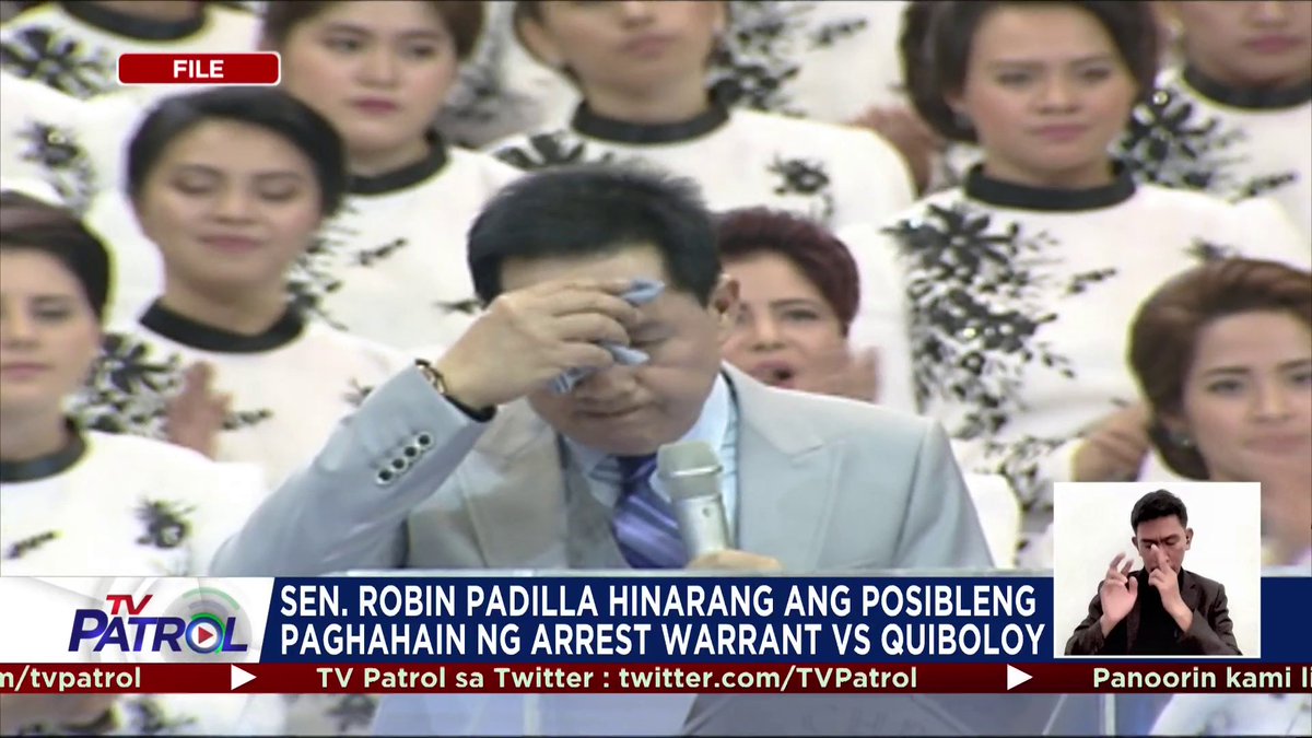 Hinarang ni Sen. Robin Padilla ang paghain ng arrest warrant kay Apollo Quiboloy matapos itong ma-cite in contempt ni Sen. Risa Hontiveros dahil sa hindi pagsipot nito sa pagdinig sa Senado. Ayon naman sa 2 kongresista, posibleng isyuhan ng Kamara ng arrest warrant ang pastor.