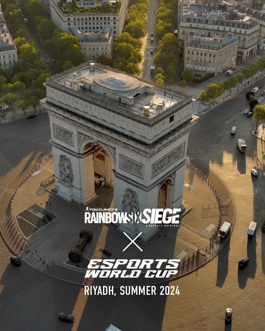 🏁 DRONE TO SURVIVE 🏁 This summer Rainbow Six Esports is making its way from Paris to Riyadh‼️ Are YOU ready for #EWC x Rainbow Six Siege? 🫵🤨