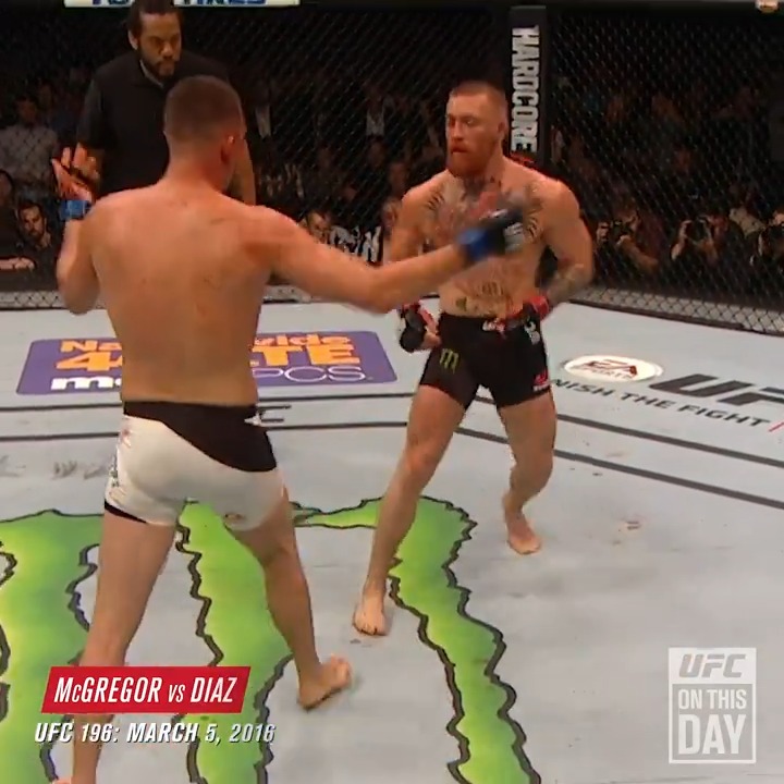 OTD: 8️⃣ YEARS AGO Nate Diaz TAPS OUT Conor McGregor
