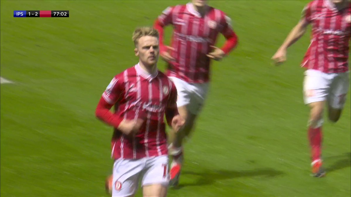 SECONDS after coming on! ⚡ Tommy Conway restores Bristol City's lead with a brilliant header! ☄️