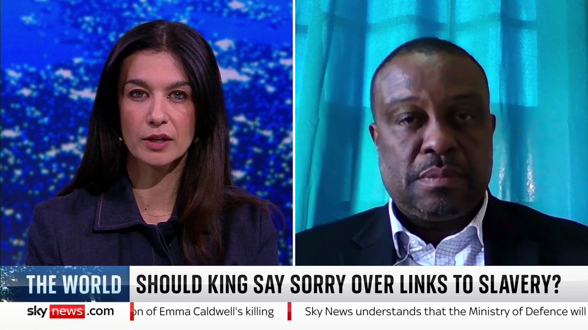 "The time is nigh for the British monarchy to make a formal apology." Grenada National Reparations Committee Chairman Arley Gill believes King Charles should say sorry over the royal family's links to slavery. 🔗 📺 Sky 501 and YouTube