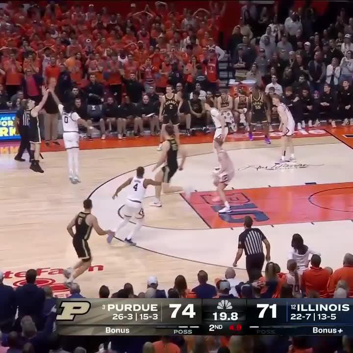 Here's another look at Braden Smith's dagger. 🥶 Braden Smith x Purdue Men's Basketball