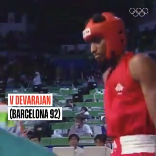 V Devarajan! 🔥 A fighter till the end! At Barcelona 1992, the Indian showed remarkable resilience and put up an inspiring fight. 🥊 Team India | V Devarajan | Boxing Federation