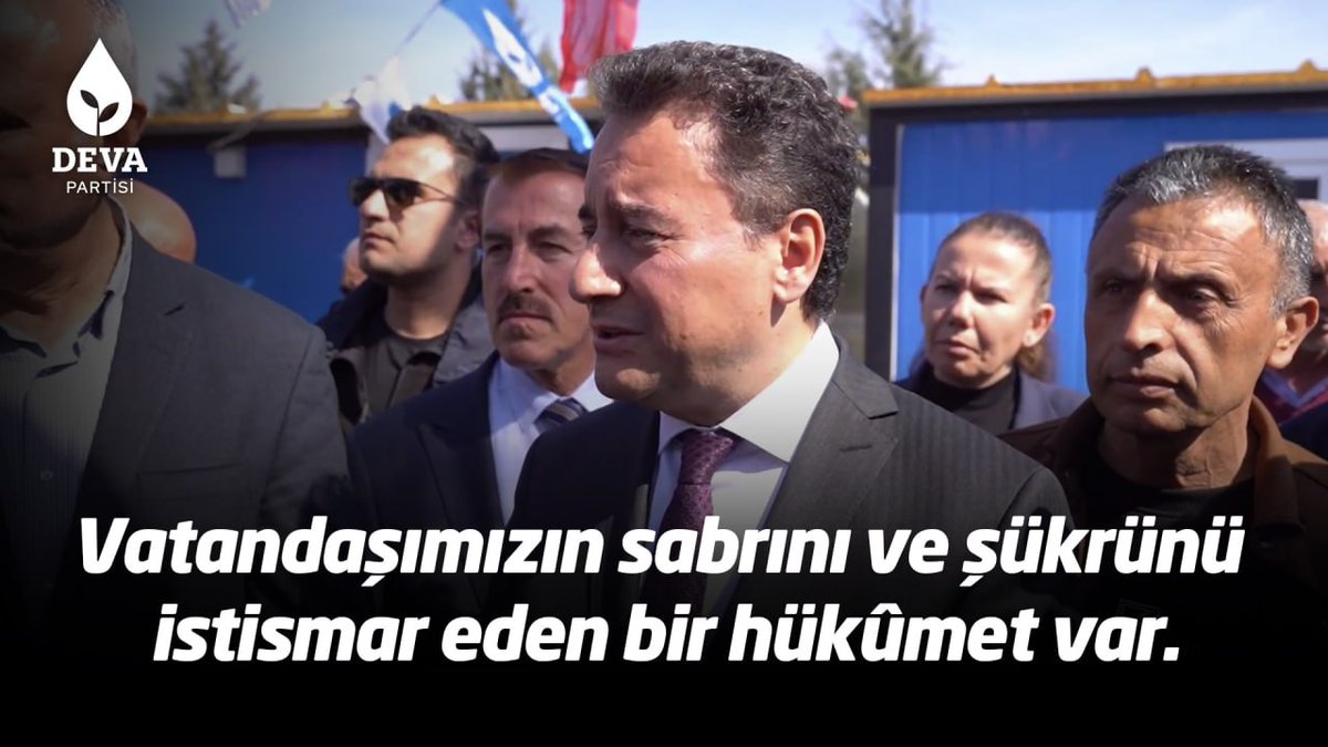 Vatandaşımızın sabrını ve şükrünü istismar eden bir hükûmet var.