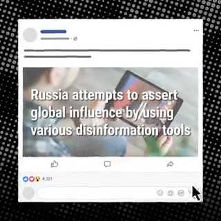 Pro-Russian groups and social media influencers create and share #disinformation narratives. #DontBeDeceived ✅ Learn more about Russia's disinformation operation: