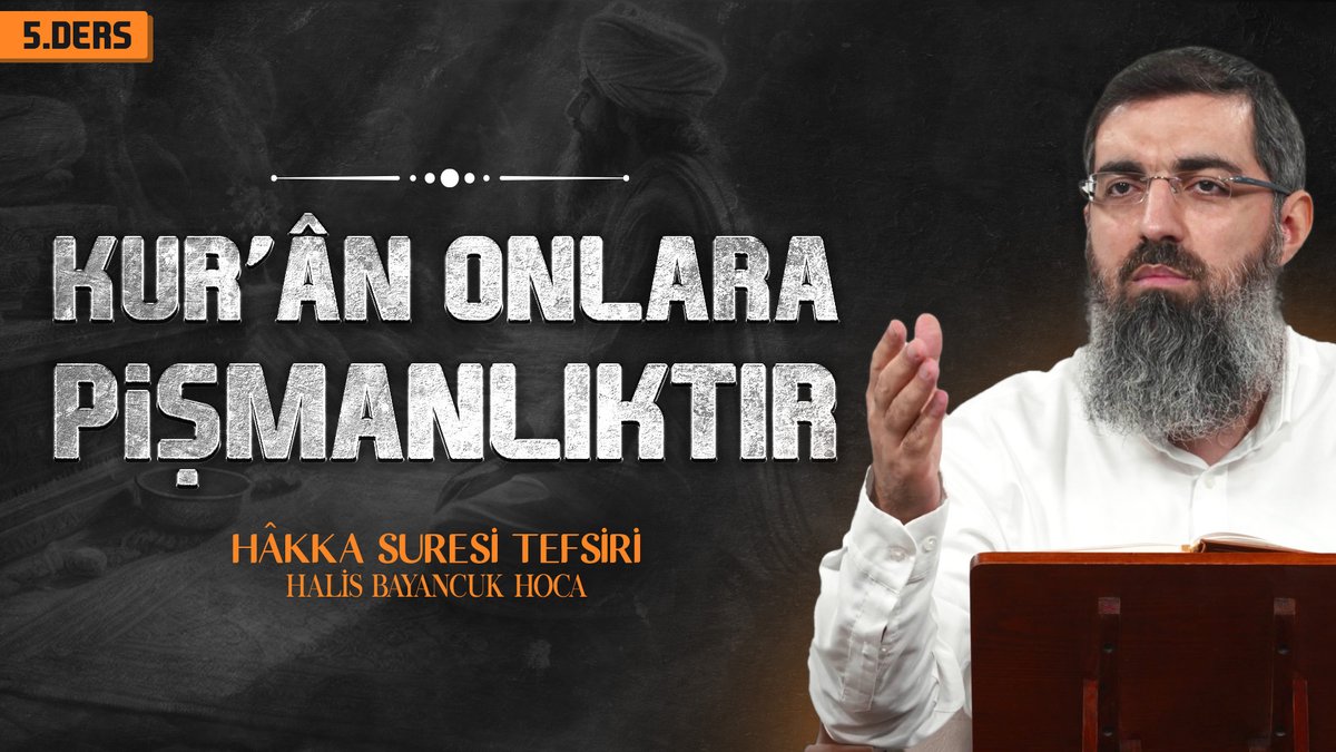 🔸Din Hakkında Kesin Konuşmak Zorundasın! ➜ Kur'ân, Allah'ın kullarını terbiye ve nizam için indirdiği kelamıdır. Allah'ı Rab kabul edenler, O'nun kitabı ve sünnetiyle terbiye ve nizam almalıdır. 🔶 Hâkka Suresi tefsirini tamamlamamızı nasip eden Allah'a hamdolsun.