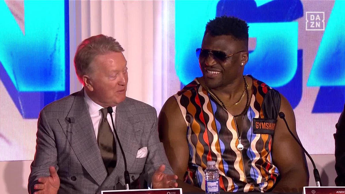 🍿Francis Ngannou and TYSON FURY are GOING AT IT #JoshuaNgannou Press Conference 👉 #KnockoutChaos | #RiyadhSeason