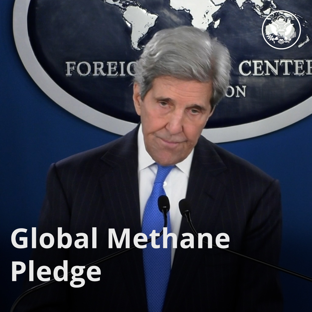 Methane is responsible for 50 percent of warming the planet. Now, 155 countries have signed the Global Methane Pledge and we’re on track in many countries to hit the target of a 30 percent reduction by 2030, which is absolutely essential.
