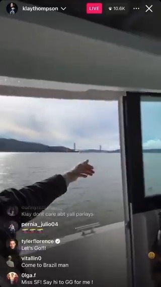 "What a day!" Captain Klay is loving the weather on his boat ride to Chase 😂🛥️