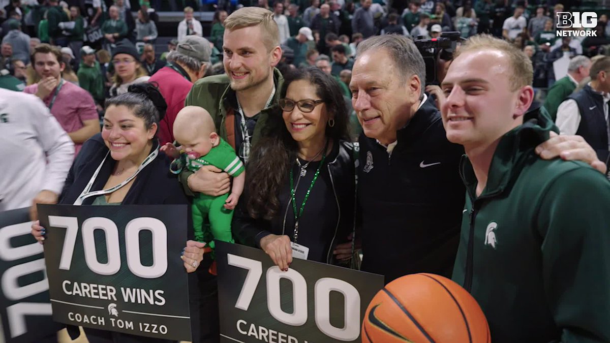 When Michigan State Men's Basketball's Tom Izzo decides to call it a career, will he kiss the midcourt logo? "You're damn right." 😗