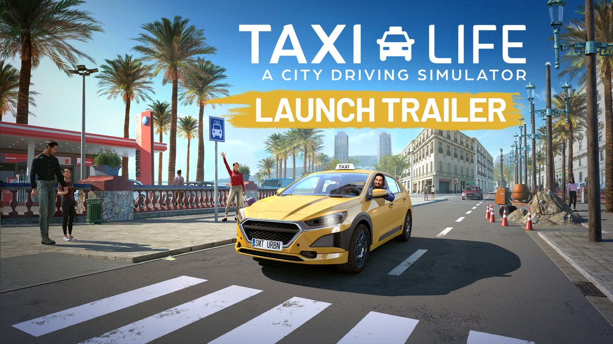 Taxi Life is out NOW on console! 🚖 It will be available at 6pm today on PC (Steam & Epic).