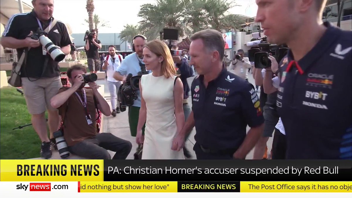 BREAKING: Red Bull boss Christian Horner's accuser has been suspended following the investigation into "inappropriate behaviour" against the Formula One team principal, PA news agency reports. Sky correspondent Sadiya reports. 📺 Sky 501 and YouTube