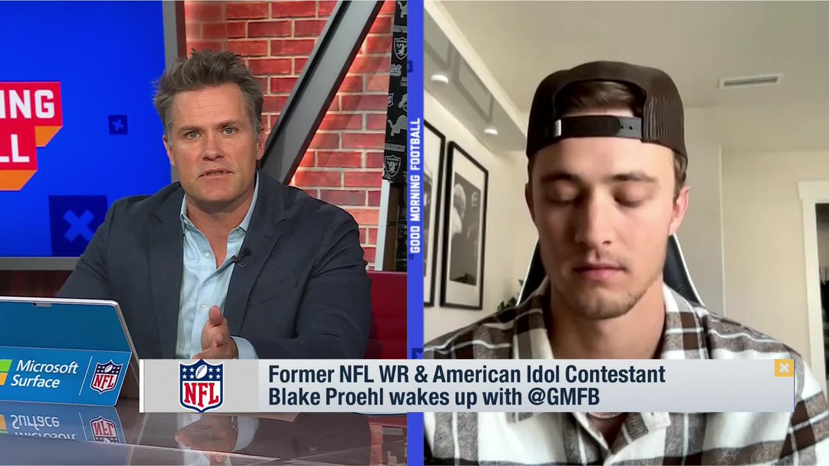 Former NFL WR and American Idol contestant Blake Proehl is here! 🎤🤝🏈