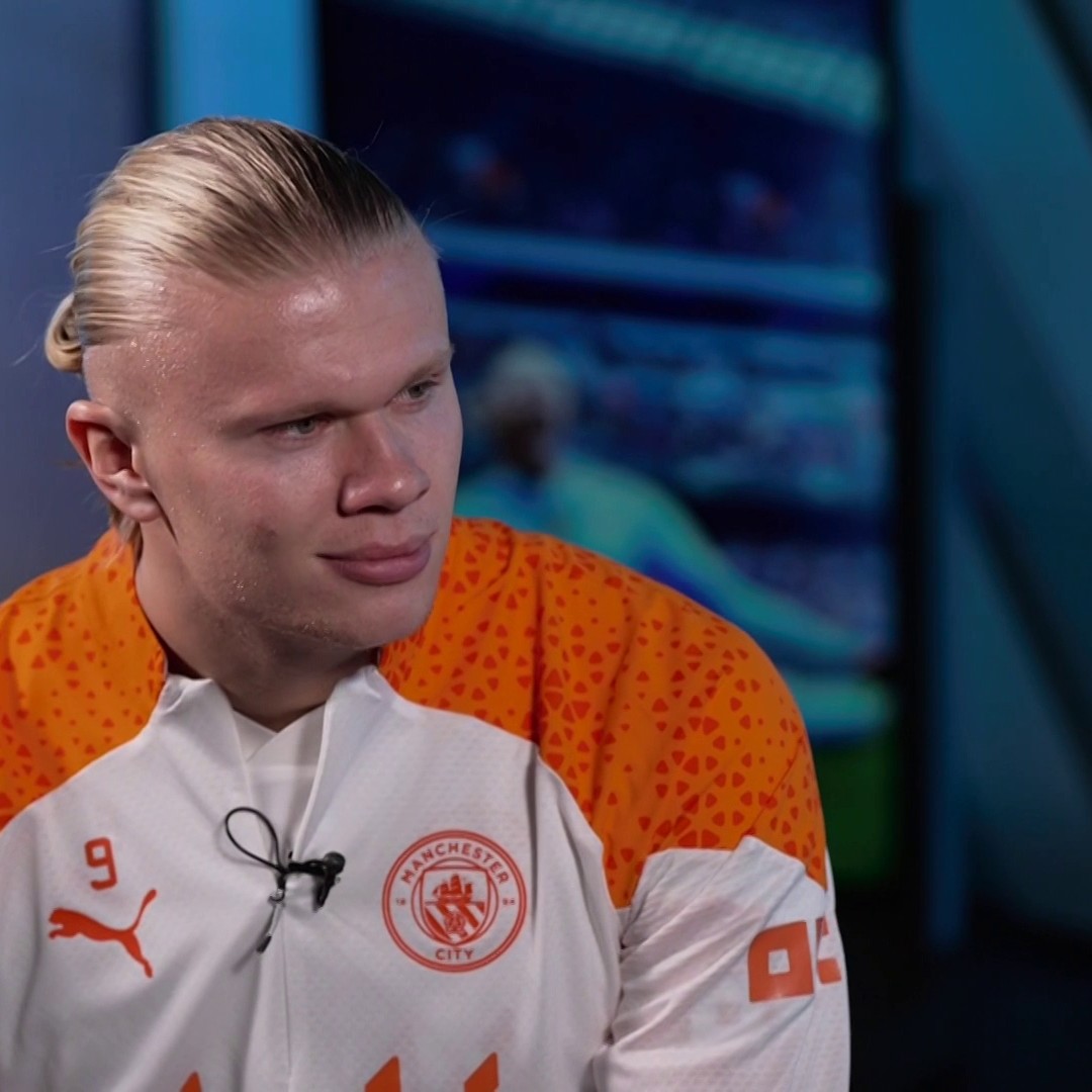 "I've been here one year and I won the treble. It was quite a nice feeling and I don't think he knows exactly this feeling" 😬 Erling Haaland responds to Trent Alexander-Arnold's comments saying Liverpool's trophies 'mean more' to them and their fans than Man City's 🤔