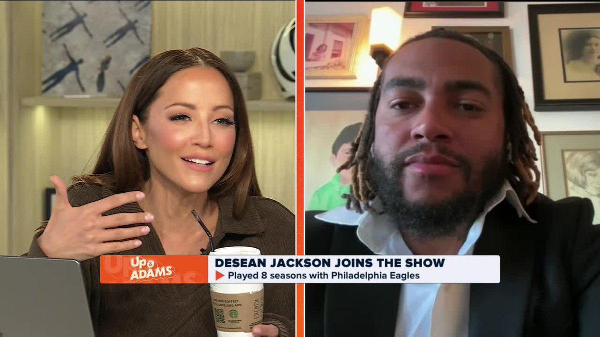 "Philadelphia Eagles, you better go get that boy ASAP." DeSean Jackson thinks the #Eagles should draft WR Xavier Worthy ⚡ Desean Jackson Z A Y 🖤 Kay Adams