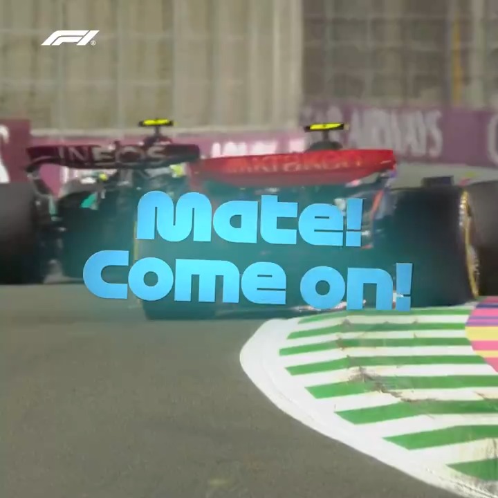 "Come on! It's too dangerous!" A scary moment for Logan Sargeant ๐ฑ #F1 #SaudiArabianGP