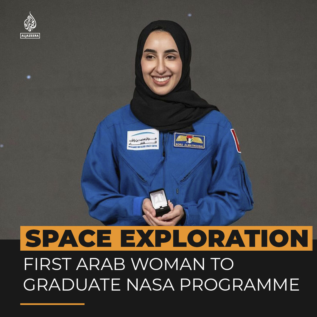 Nora al-Matrooshi just became the first Arab woman to graduate from NASA’s astronaut training programme, and now she’s ready for space 👇
