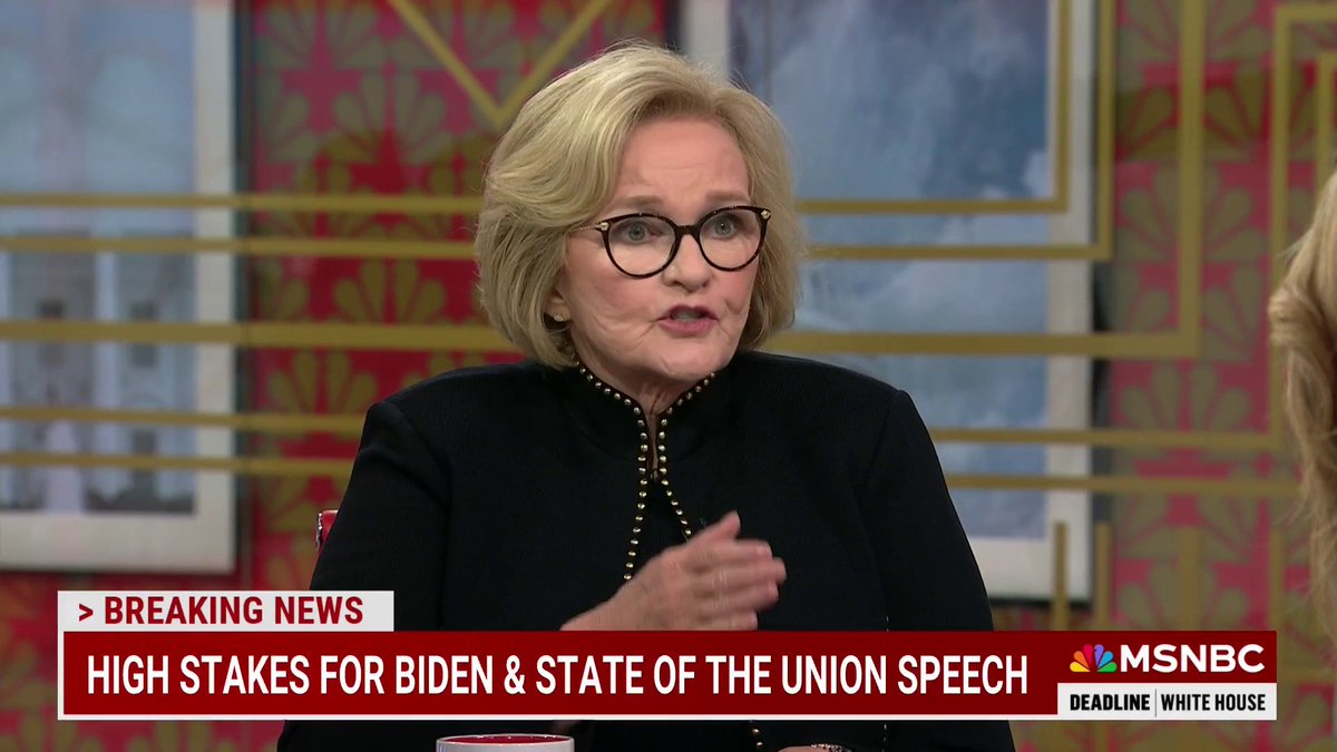 “Biden can’t treat Trump like he is normal…He needs to say absolutely not no briefings. As long as you are under indictment for violating the secrets of this country, you do not get briefings. If you don’t like it, pound sand.” Claire McCaskill w/ Nicolle Wallace