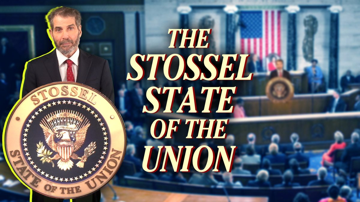 This #StateOfTheUnion is the same dreary nonsense. Why bother watching? Here’s the Stossel State of the Union—the speech Biden should give: