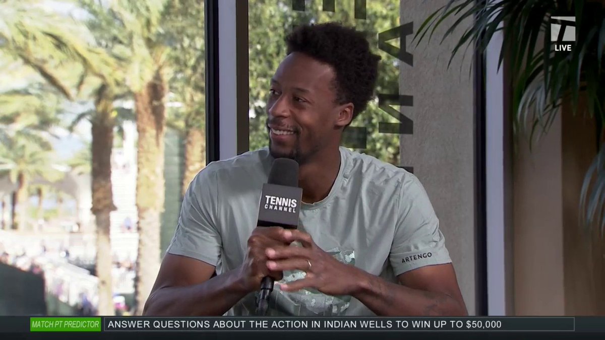 Tsitsidosa. Demon/Katie ... Gael Monfils is down for an exhibition between all the power 🎾 couples! #TennisParadise