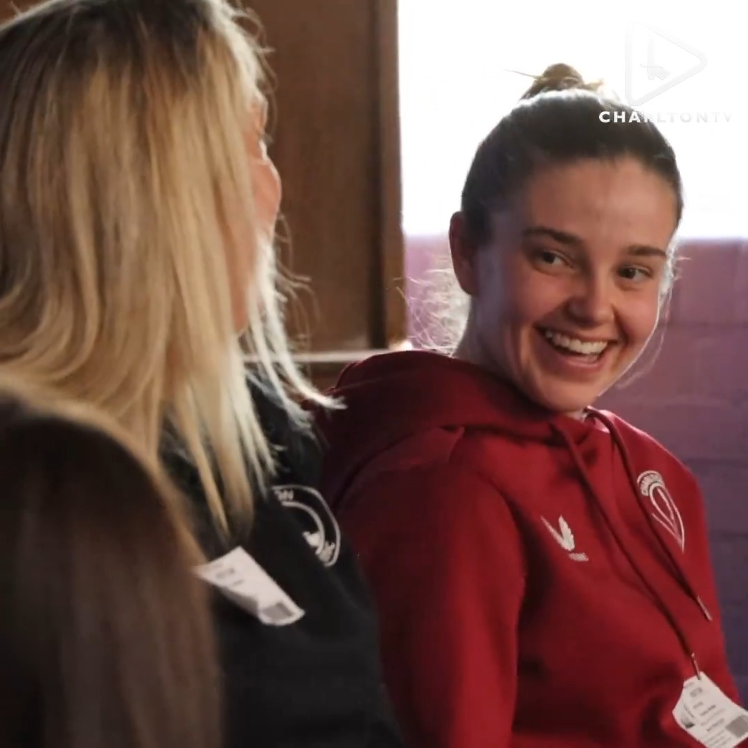 We're proud to support #InternationalWomensDay Ahead of our Her Game Too fixtures, Beth Roe, TJ Leaburn, Charlotte Richardson and Ashar Magoba visited EaldhamPrimarySchool to inspire the next generation ❤️ #cafc | Charlton Athletic Women | Charlton Athletic Academy