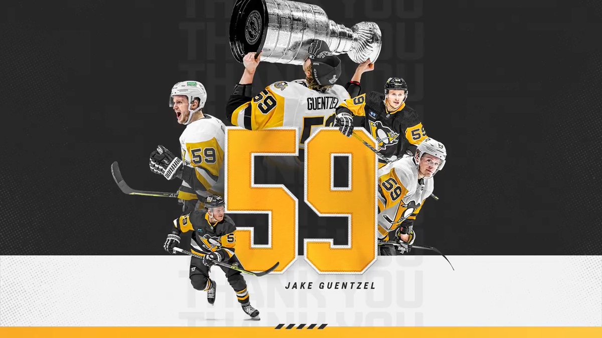 Win together and you're family for life. For the goals, laughs, half-off milkshakes, and endless memories... Thank you for everything you’ve done for the Penguins, Jake Guentzel.