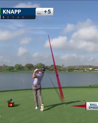 189 MPH ball speed 330-yard carry 344 yards total @KnappTime_LTD takes it directly over the water.