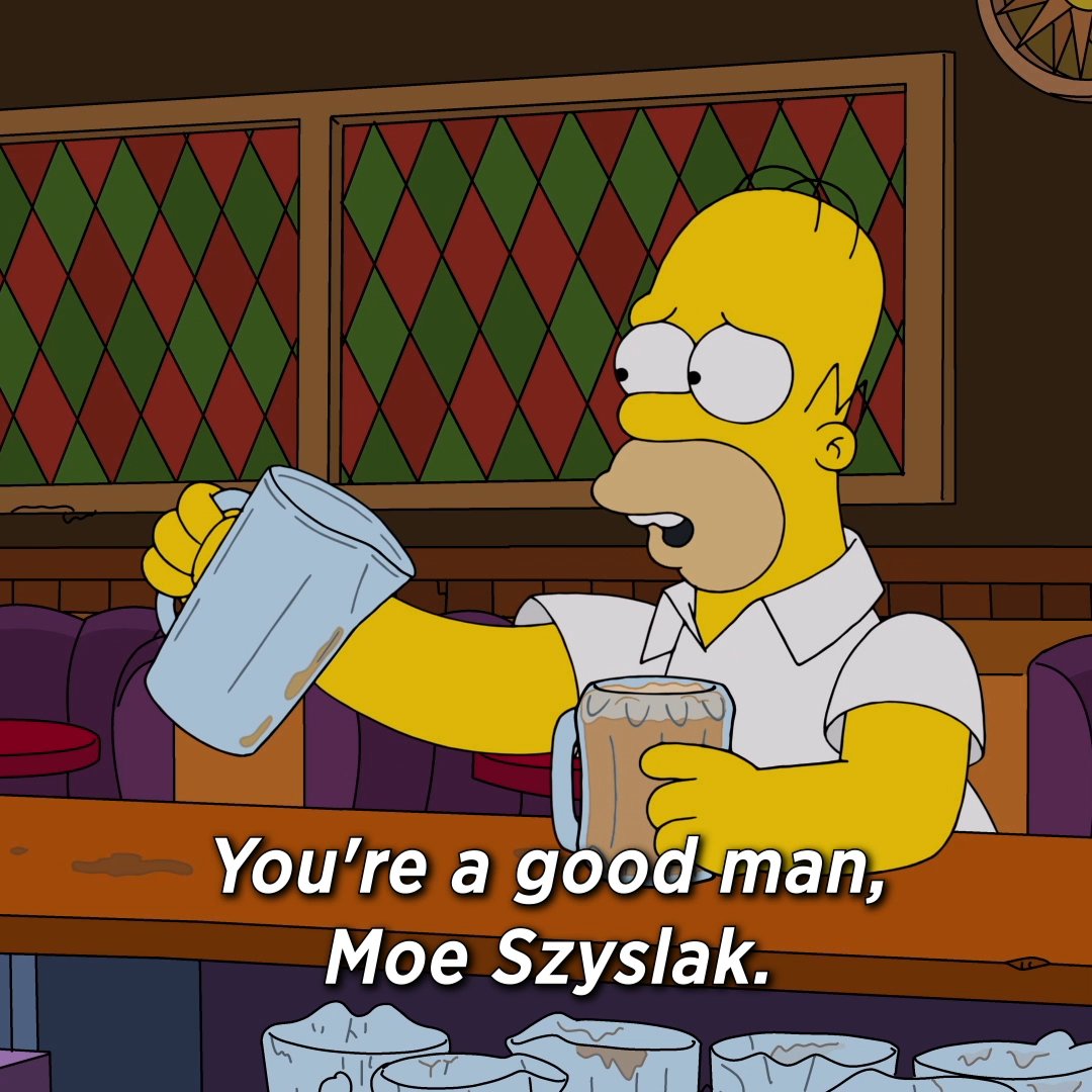 "You're a good man, Moe Szyslak." Are we sure about that one?